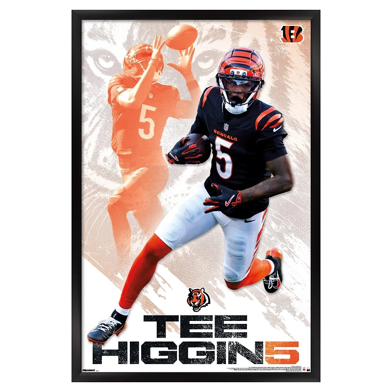 Tee Higgins Cincinnati Bengals 23" x 34" Framed Poster
