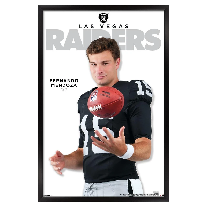 Fernando Mendoza Las Vegas Raiders 23" x 34" Framed Poster