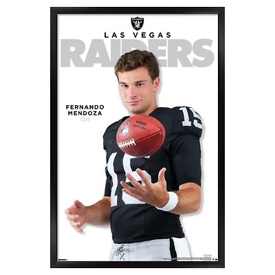 Fernando Mendoza Las Vegas Raiders 23" x 34" Framed Poster