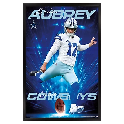Brandon Aubrey Dallas Cowboys 23" x 34" Framed Poster
