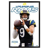Matthew Stafford Los Angeles Rams 23" x 34" Framed Poster