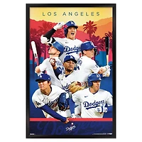 Los Angeles Dodgers 23" x 34" Framed Team Poster