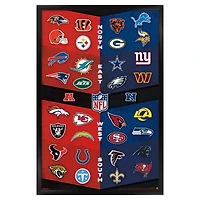 NFL 23" x 34" Framed Logo Poster
