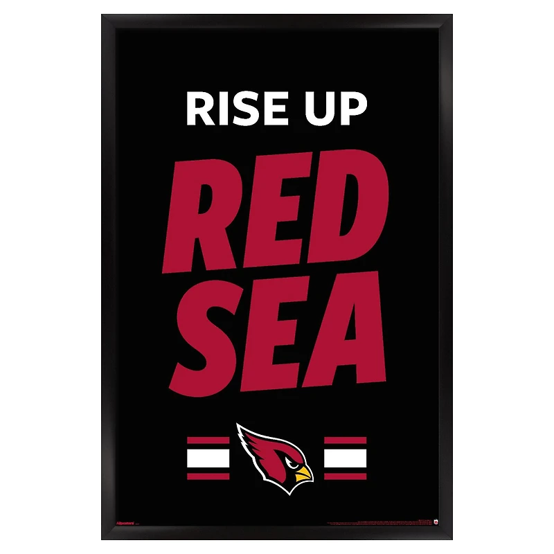 Arizona Cardinals 23" x 34" Framed Team Poster