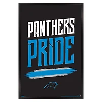 Carolina Panthers 23" x 34" Framed Team Poster