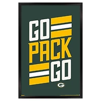 Green Bay Packers 23" x 34" Framed Team Poster