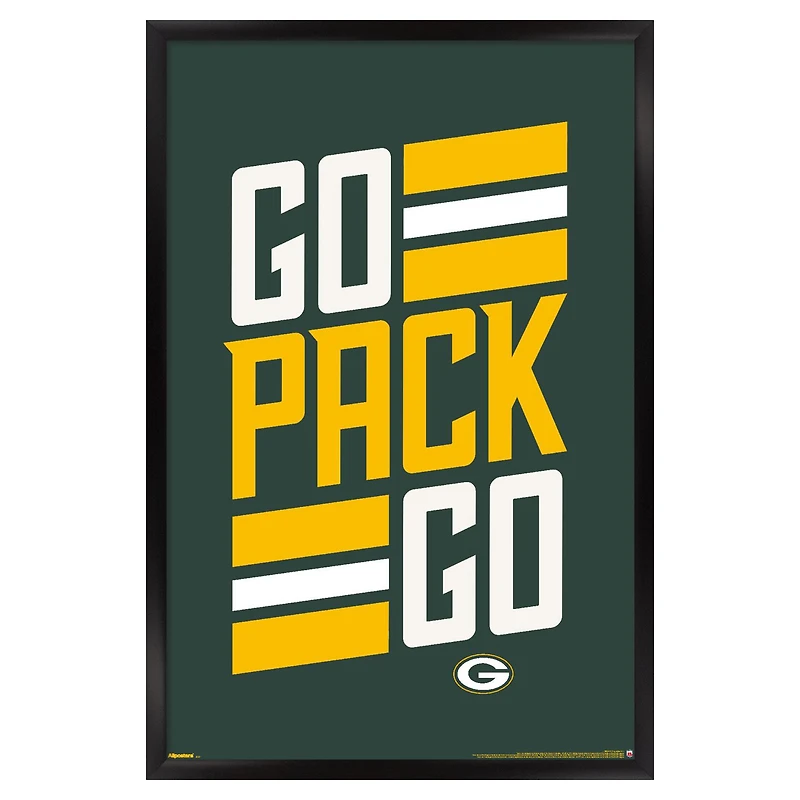 Green Bay Packers 23" x 34" Framed Team Poster