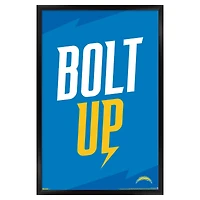 Los Angeles Chargers 23" x 34" Framed Team Poster