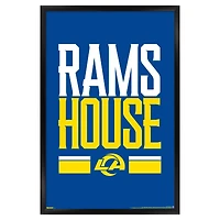Los Angeles Rams 23" x 34" Framed Team Poster