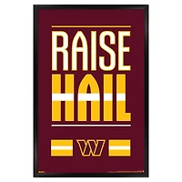 Washington Commanders 23" x 34" Framed Team Poster