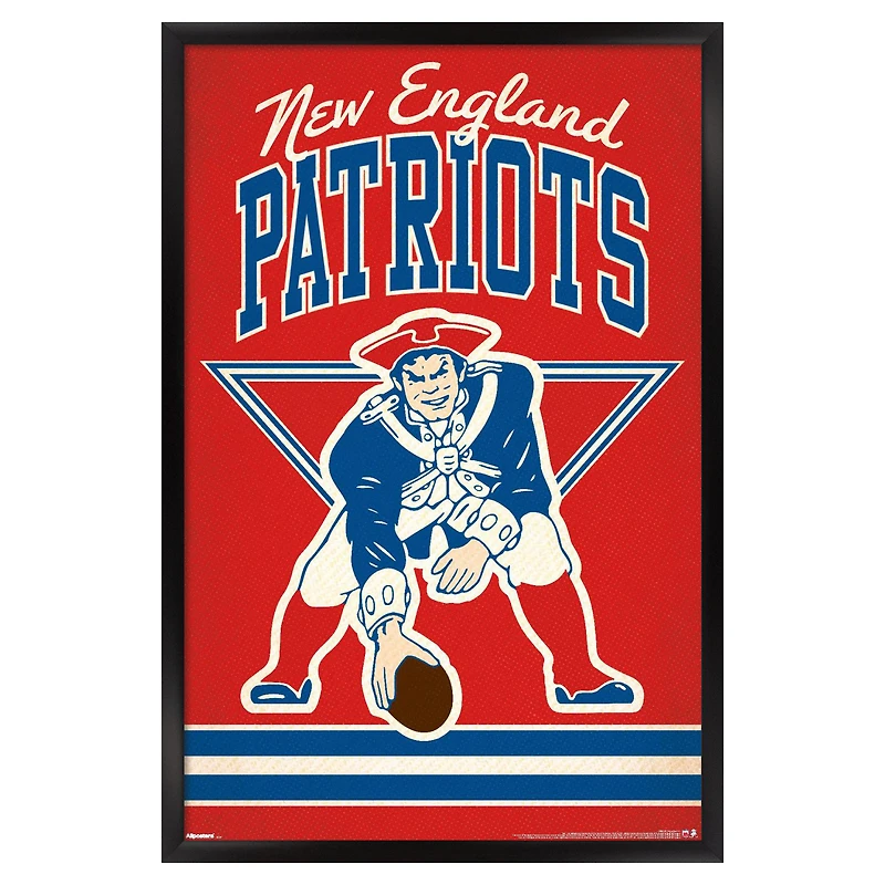 New England Patriots 23" x 34" Framed Team Poster