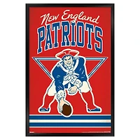 New England Patriots 23" x 34" Framed Team Poster
