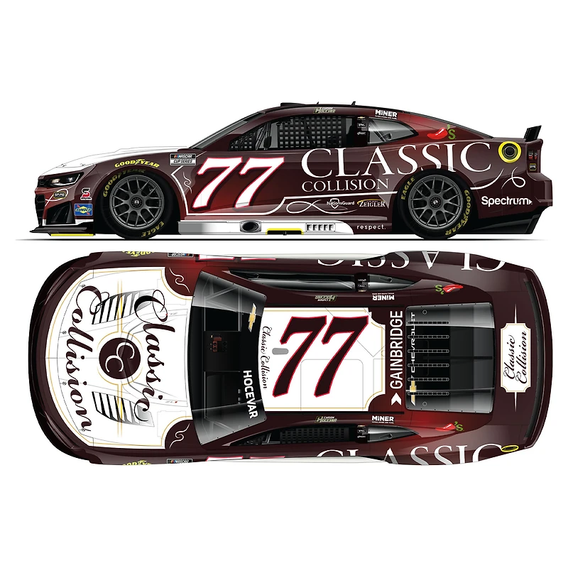 Action Racing Carson Hocevar 2026 #77 Classic Collision 1:24 Regular Paint Die-Cast Chevrolet Camaro ZL1