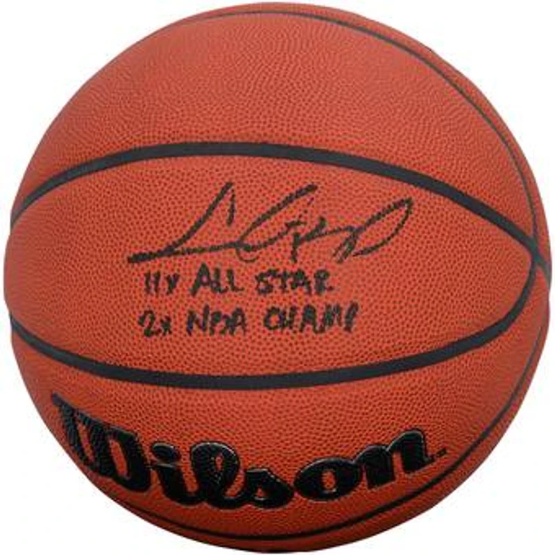 Chris Bosh Miami Heat Autographed Wilson Authentic Series Indoor/Outdoor Basketball with "11X All-Star and 2X NBA Champ" Inscription