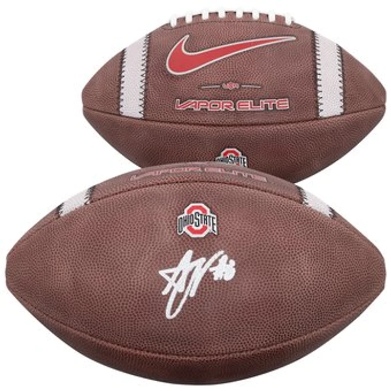 Arvell Reese Ohio State Buckeyes Autographed Nike Vapor Elite Game Football