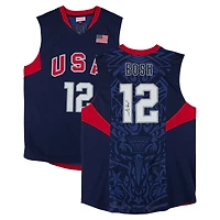 Chris Bosh USA Basketball Autographed Navy Mitchell & Ness 2008 Authentic Jersey
