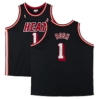Chris Bosh Miami Heat Autographed Black Mitchell & Ness 2013 Authentic Jersey with "2X NBA Champ" Inscription