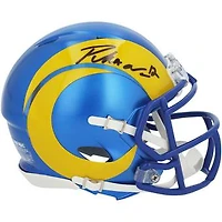 Puka Nacua Los Angeles Rams Autographed Riddell Speed Mini Helmet