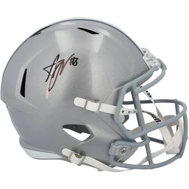 Arvell Reese Ohio State Buckeyes Autographed Riddell Speed Replica Helmet