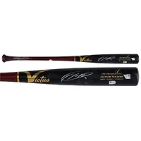 Jackson Holliday Baltimore Orioles Autographed Game-Used Black/Red Victus Bat from the 2025 MLB Season
