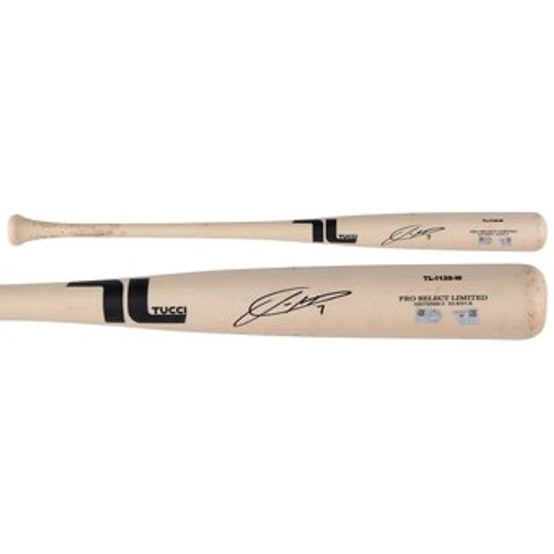 Jackson Holliday Baltimore Orioles Autographed Game-Used Tan Tucci Bat from the 2025 MLB Season - NF70442540
