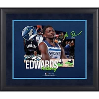 Anthony Edwards Minnesota Timberwolves Facsimile Signature Framed 16" x 20" Scrapbook Collage