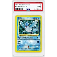 Articuno 1999 Pokemon Fossil Holo Rare #2 PSA Authenticated 4 Card