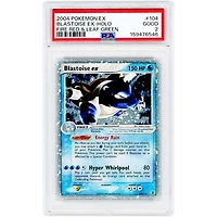 Blastoise EX 2004 Pokemon EX Fire Red & Leaf Green Holo Rare #104 PSA Authenticated 2 Card