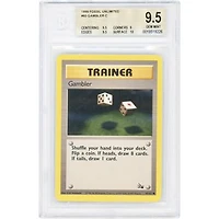 Gambler 1999 Pokemon Fossil Common #60 BGS Authenticated 9.5 Card