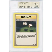 Gambler 1999 Pokemon Fossil Common #60 BGS Authenticated 9.5 Card