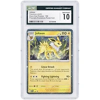 Jolteon 2025 Pokemon Prismatic Evolution Pre Poster Collection Cosmos Holo Promo #169 CGC Authenticated 10 Card