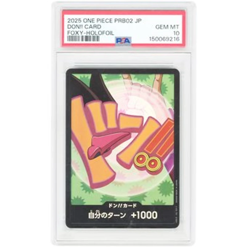 DON!! Card 2025 One Piece PRB02 One Piece Card the Best Vol. 2 Japanese Foxy #20 PSA Authenticated 10 Card