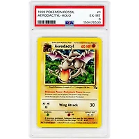 Aerodactyl 1999 Pokemon Fossil Holo Rare #1 PSA Authenticated 6 Card