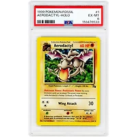 Aerodactyl 1999 Pokemon Fossil Holo Rare #1 PSA Authenticated 6 Card