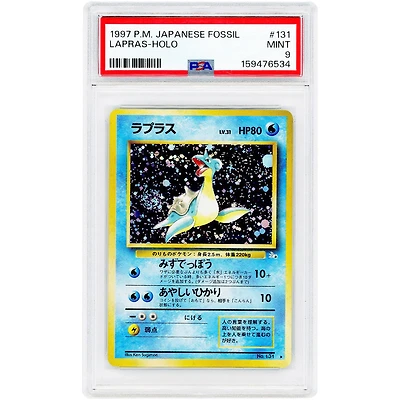 Lapras 1997 Pokemon Fossil Japanese Holo Rare #131 PSA Authenticated 9 Card