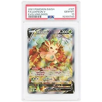 Leafeon V 2021 Pokemon Evolving Skies Ultra Rare #167 PSA Authenticated 10 Card