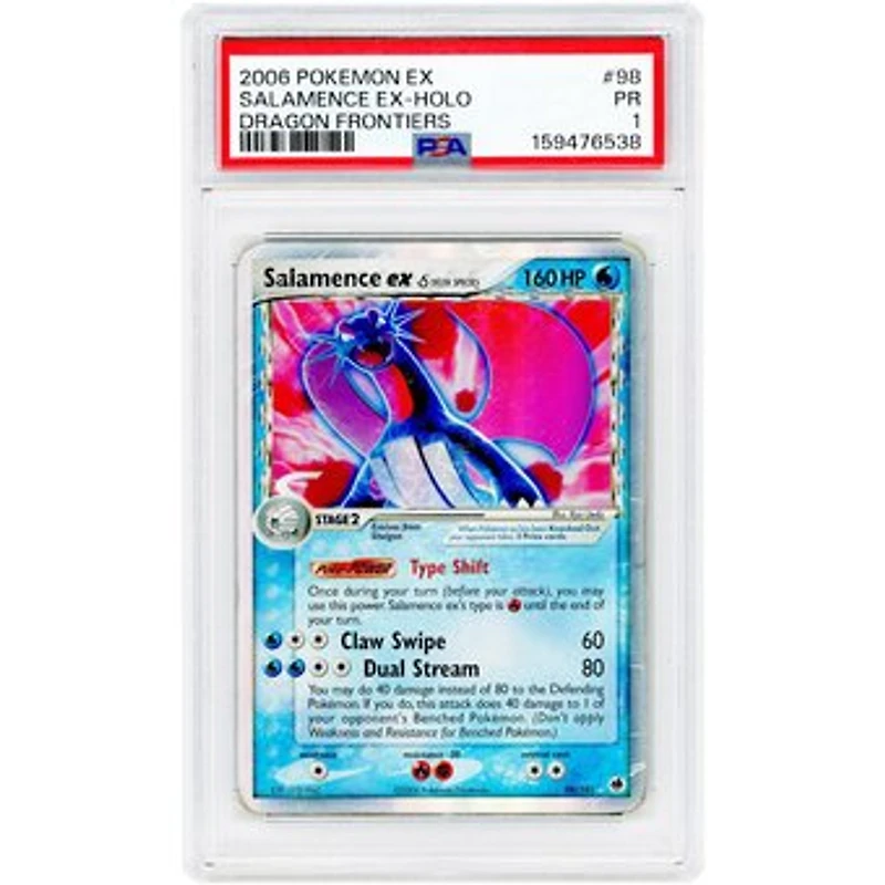 Salamence EX 2006 Pokemon EX Dragon Frontiers Holo Rare #98 PSA Authenticated 1 Card