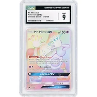 Mr. Mime GX 2018 Pokemon Celestial Storm Secret Rare #173 CGC Authenticated 9 Card