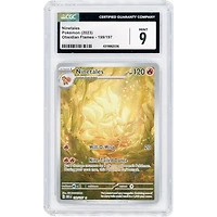 Ninetales 2023 Pokemon Obsidian Flames Illustration Rare #199 CGC Authenticated 9 Card