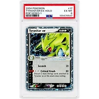 Tyranitar EX 2004 Pokemon Pop Series 1 Holo Rare #17 PSA Authenticated 6 Card