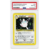 Wigglytuff 1999 Pokemon Jungle Holo Rare #16 PSA Authenticated 8 Card