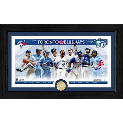 Highland Mint Toronto Blue Jays 50th Season Alumni Bronze Coin Photo Mint