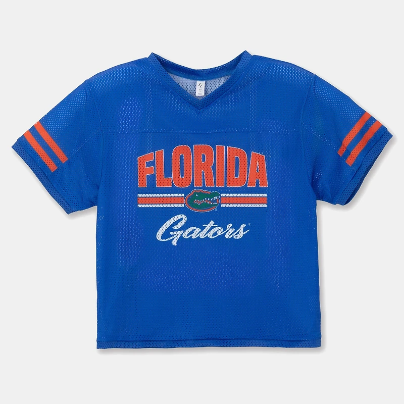 Girls Youth ZooZatz Royal Florida Gators Mesh Jersey T-Shirt