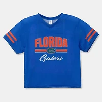 Girls Youth ZooZatz Royal Florida Gators Mesh Jersey T-Shirt