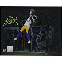 Davante Adams Los Angeles Rams Autographed 8" x 10" Leaping Catch Spotlight Photograph