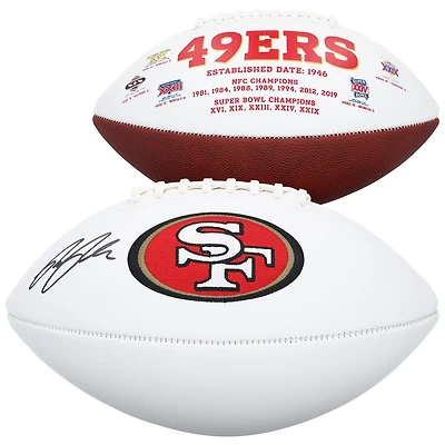 Ricky Pearsall San Francisco 49ers Autographed Wilson Rawlings Panel Football