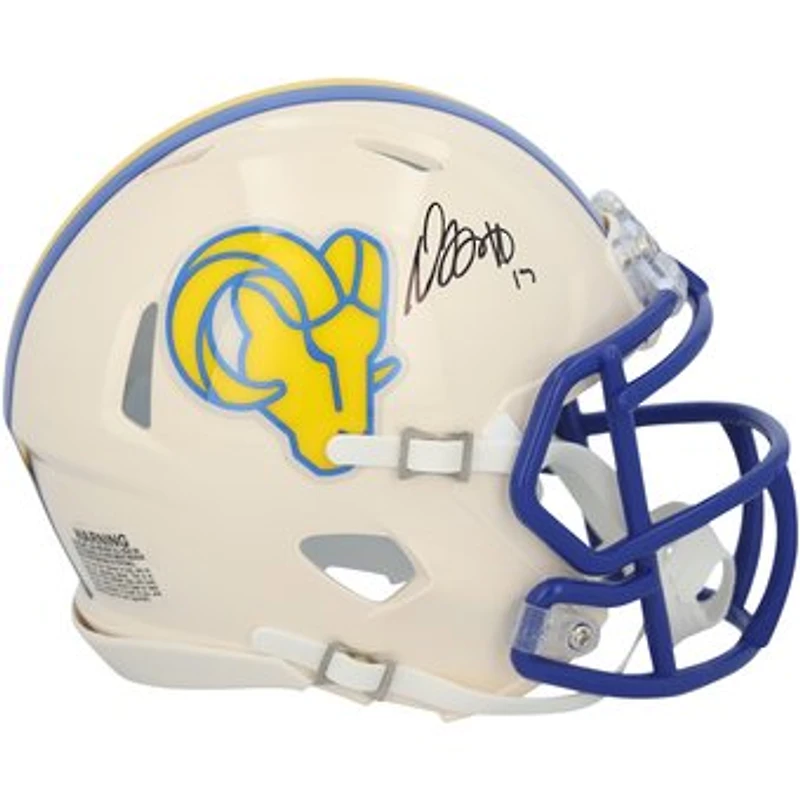 Davante Adams Los Angeles Rams Autographed Riddell Retro Speed Mini Helmet