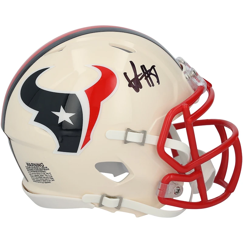 Will Anderson Jr. Houston Texans Autographed Riddell Retro Speed Mini Helmet
