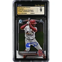 Rainiel Rodriguez St. Louis Cardinals Autographed 2025 Bowman Chrome Prospects #BCP-200 CGC Fanatics Witnessed Authenticated Mint 9 Card