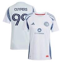 Women's adidas Hugo Cuypers Light Blue Chicago Fire 2025 The Municipal Kit Replica Jersey
